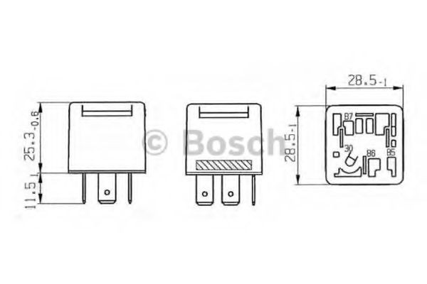 Реле кондиционера 0332019457 Bosch