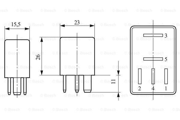 Реле электрическое многофункциональное Bosch 0332201107 цена, от 4.22 USD