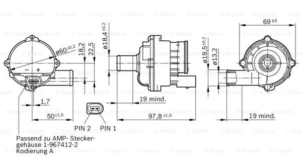 Дополнительная помпа 0392023004 Bosch