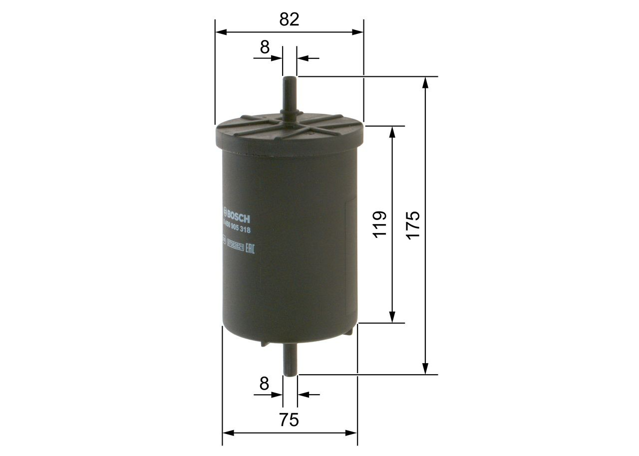 Купить 0450905318 Bosch Фильтр-отстойник топлива грубой очистки