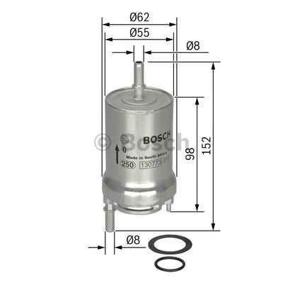 Топливный фильтр 0450905925 Bosch