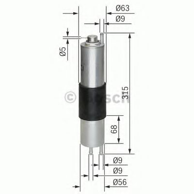 Топливный фильтр 0450905952 Bosch
