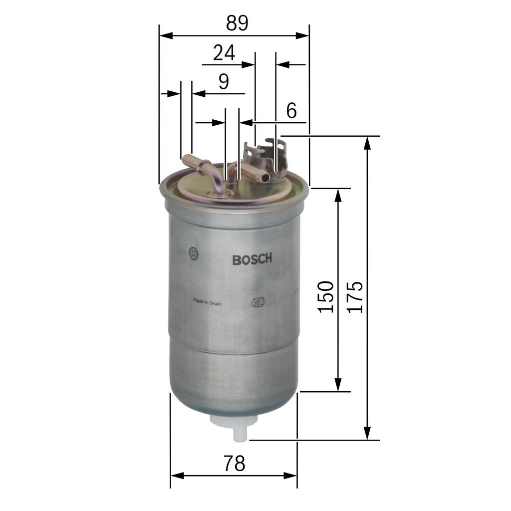 Фильтр тонкой очистки топлива Bosch 0450906174 цена, от 11.33 USD