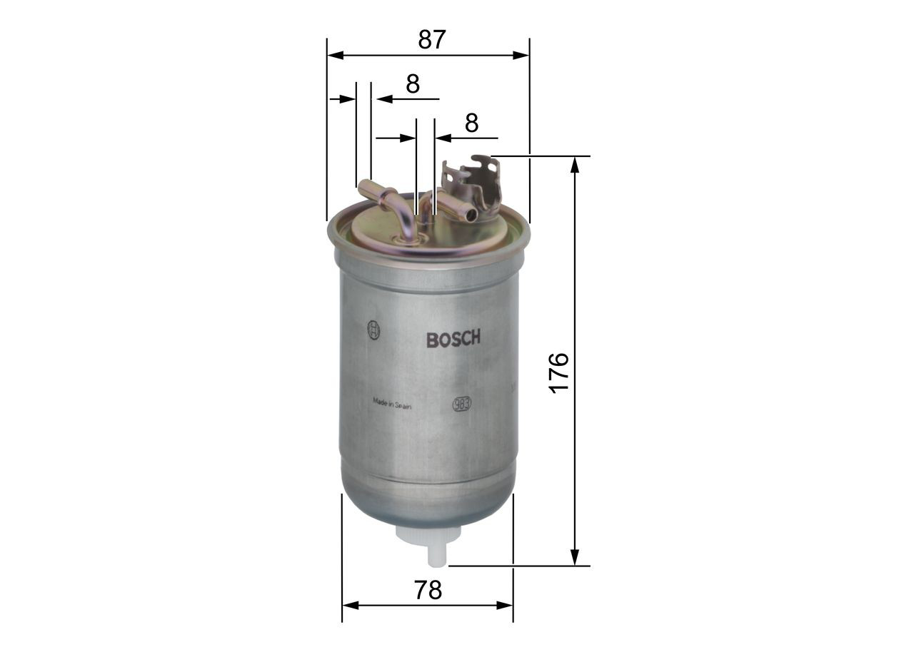 Фильтр тонкой очистки топлива Bosch 0450906267 цена, от 13.14 USD