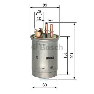 Фильтр тонкой очистки топлива Bosch 0450906376 цена, от 19.28 USD