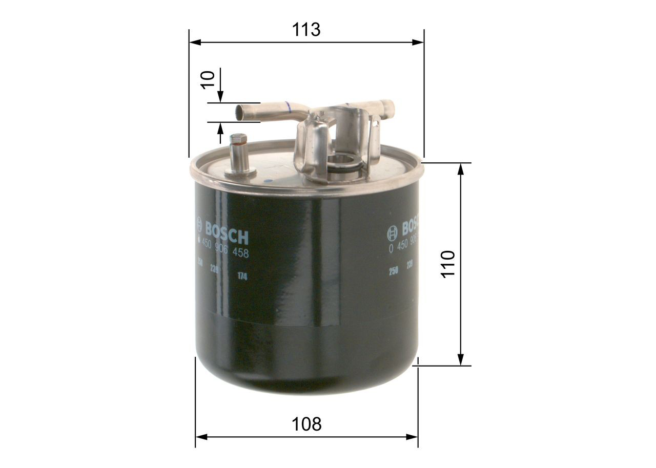 Фильтр тонкой очистки топлива Bosch 0450906458 цена, от 54.82 USD