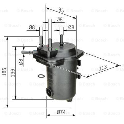 0450907012 Bosch Фильтр топлива