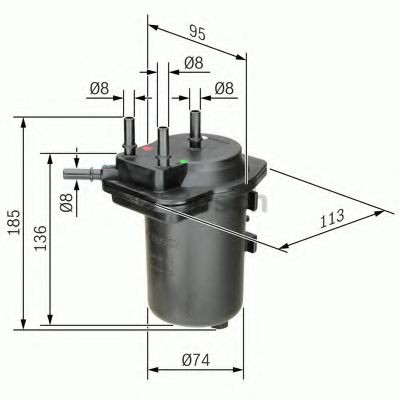 Фильтр топливный Bosch 0450907014