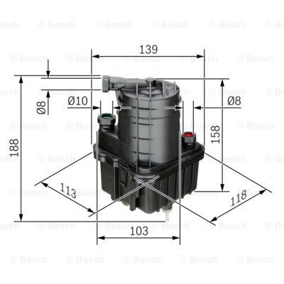 Топливный фильтр 0450907015 Bosch