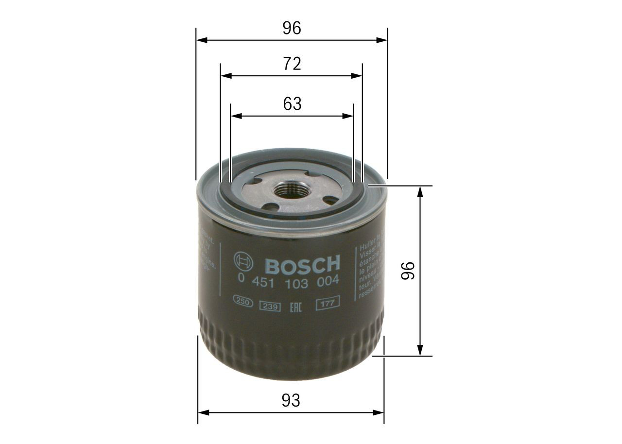 Купить 0451103004 Bosch Фильтр центробежный очистки масла