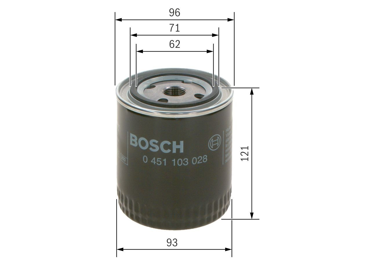 Купить 0451103028 Bosch Фильтр центробежный очистки масла