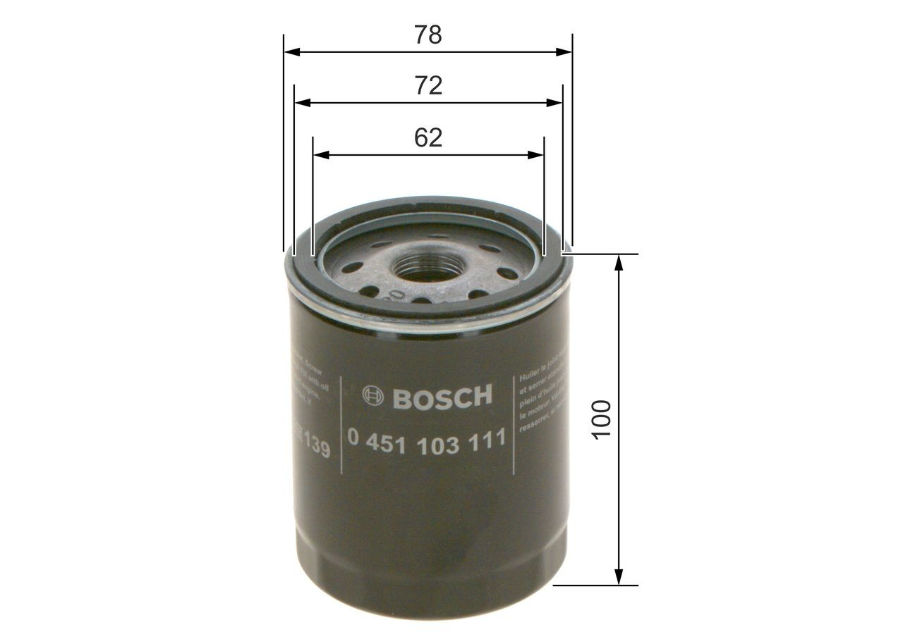 Купить 0451103111 Bosch Фильтр центробежный очистки масла