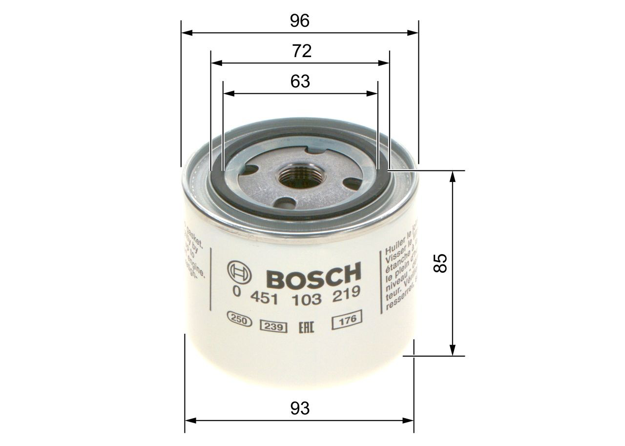 Купить 0451103219 Bosch Фильтр центробежный очистки масла