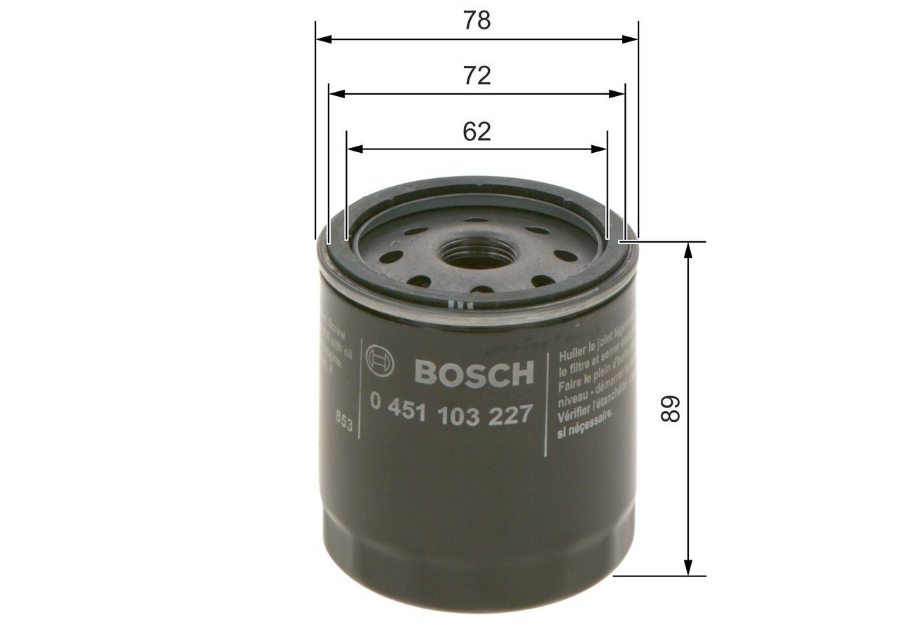 Фильтр очистки масла центробежный Bosch 0451103227 цена, от 5.88 USD