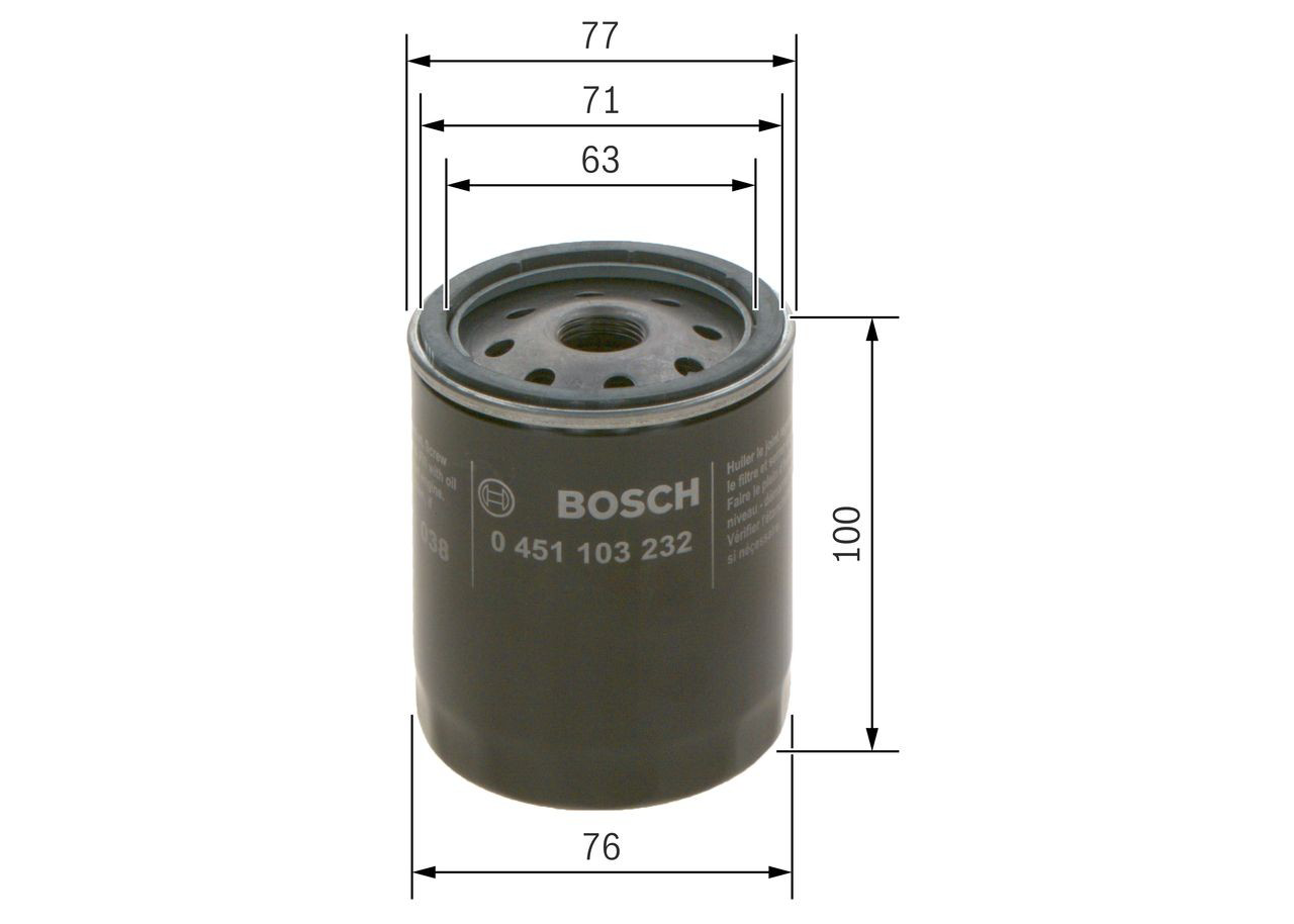 Купить 0451103232 Bosch Фильтр центробежный очистки масла