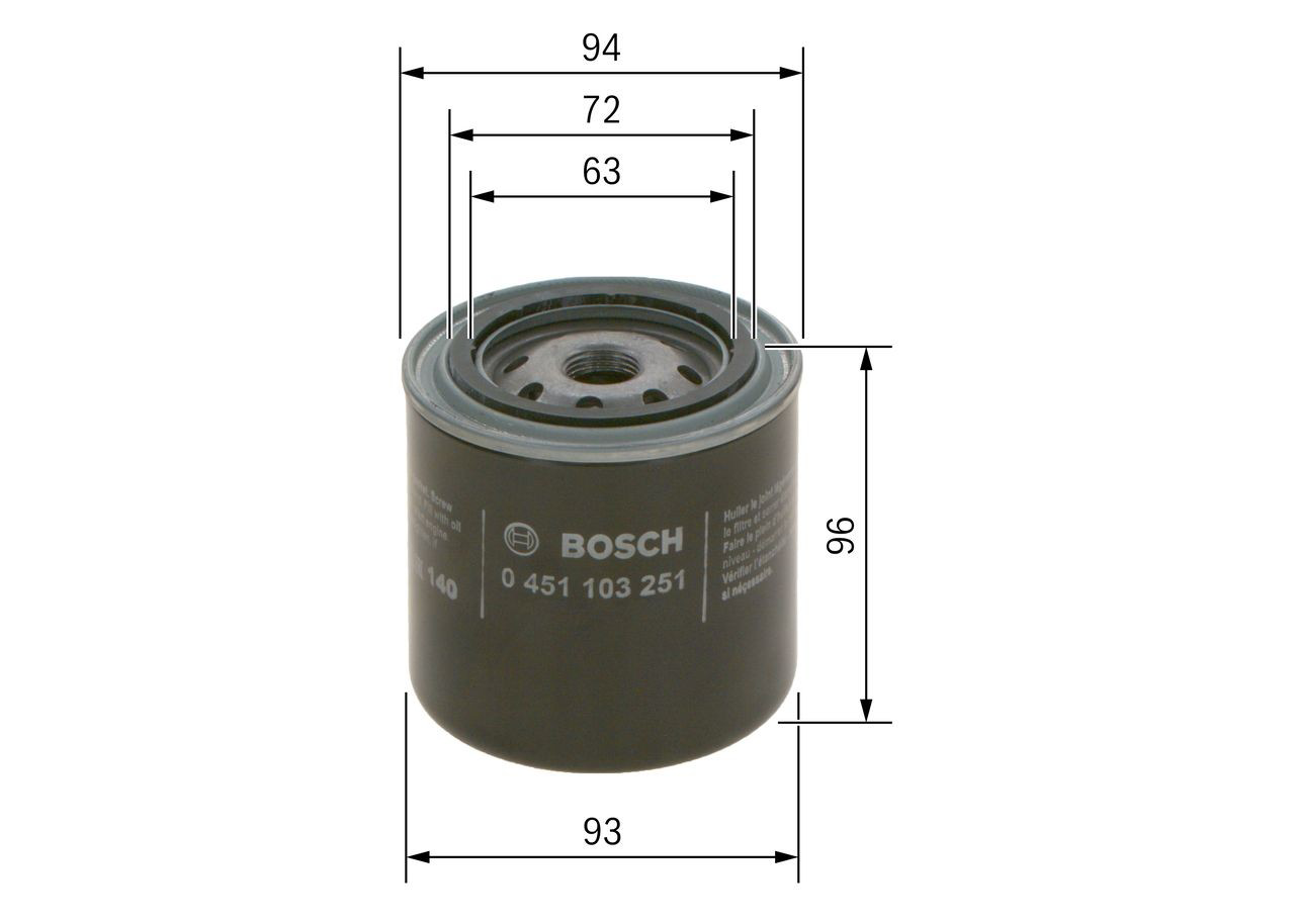 Масляный фильтр 0451103251 Bosch