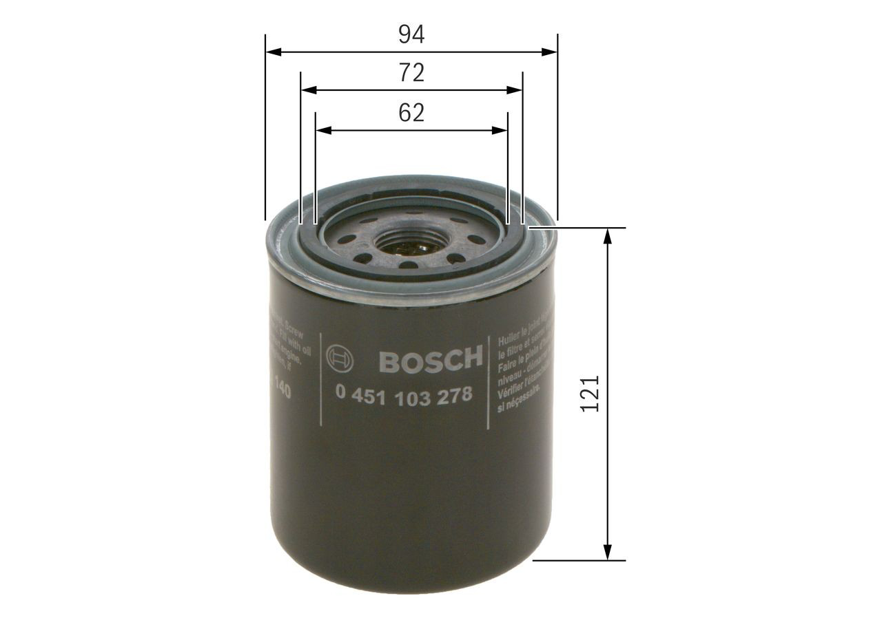 Купить 0451103278 Bosch Фильтр центробежный очистки масла
