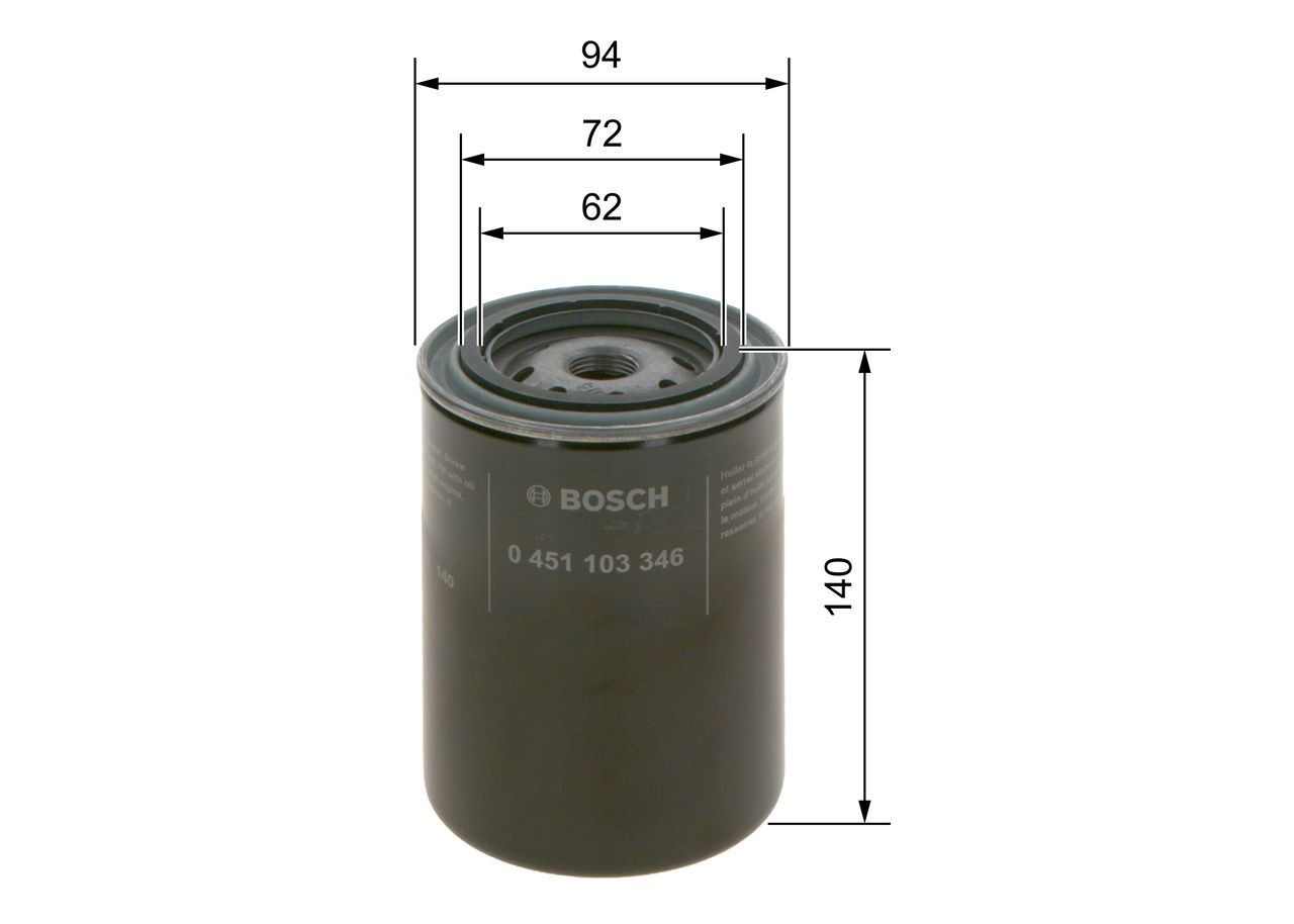 0451103346 Bosch Масляный фильтр двигателя