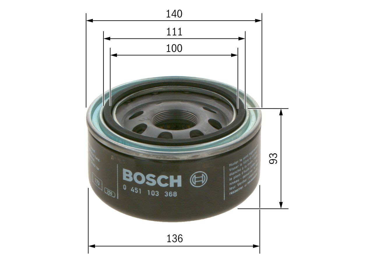 Масляный фильтр 0451103368 Bosch