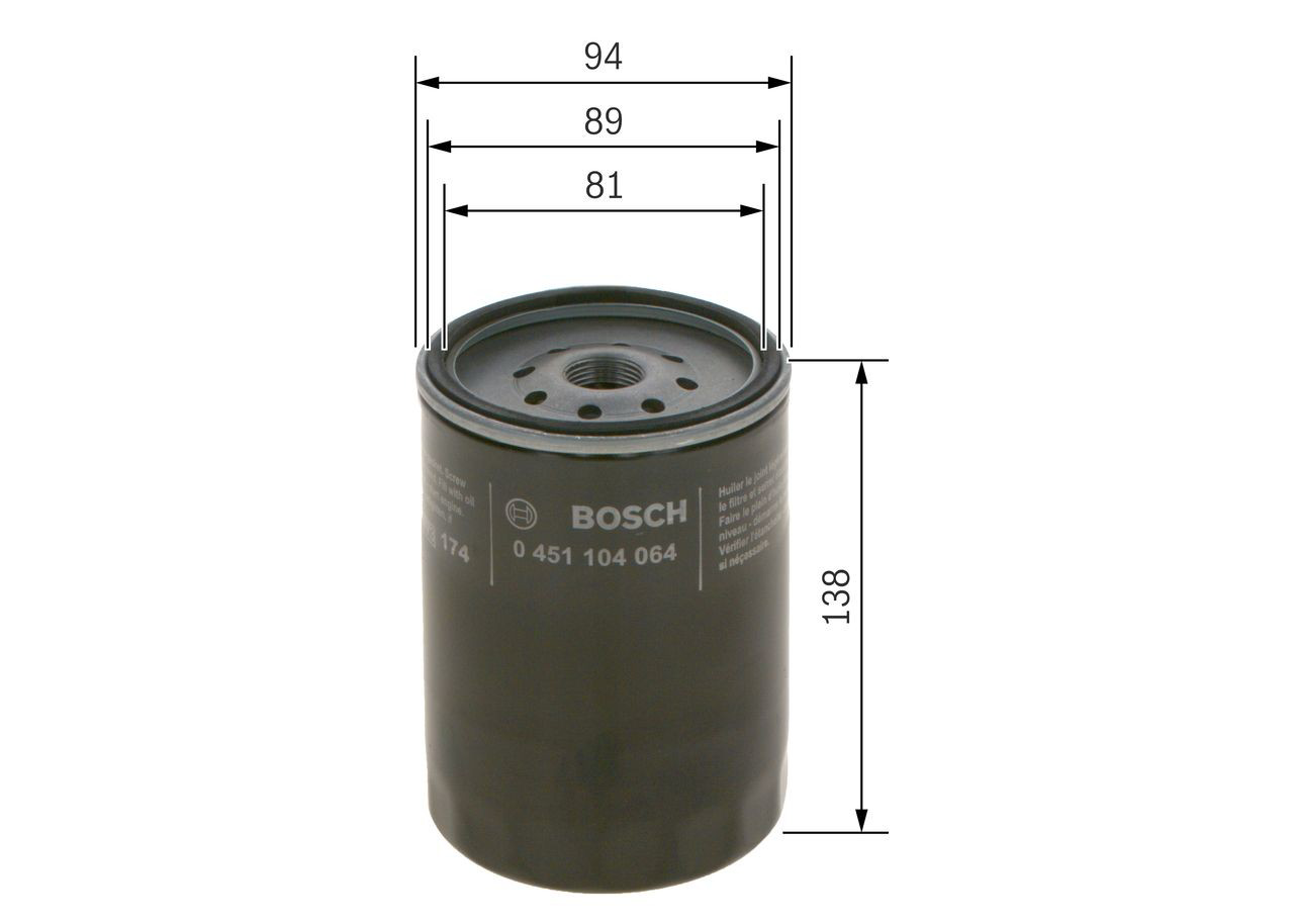Масляный фильтр 0451104064 Bosch