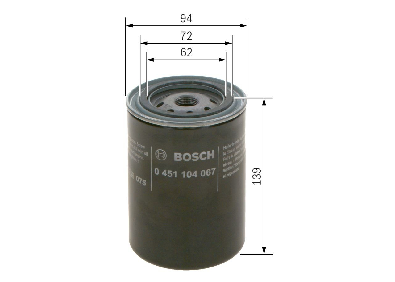 Купить 0451104067 Bosch Фильтр центробежный очистки масла