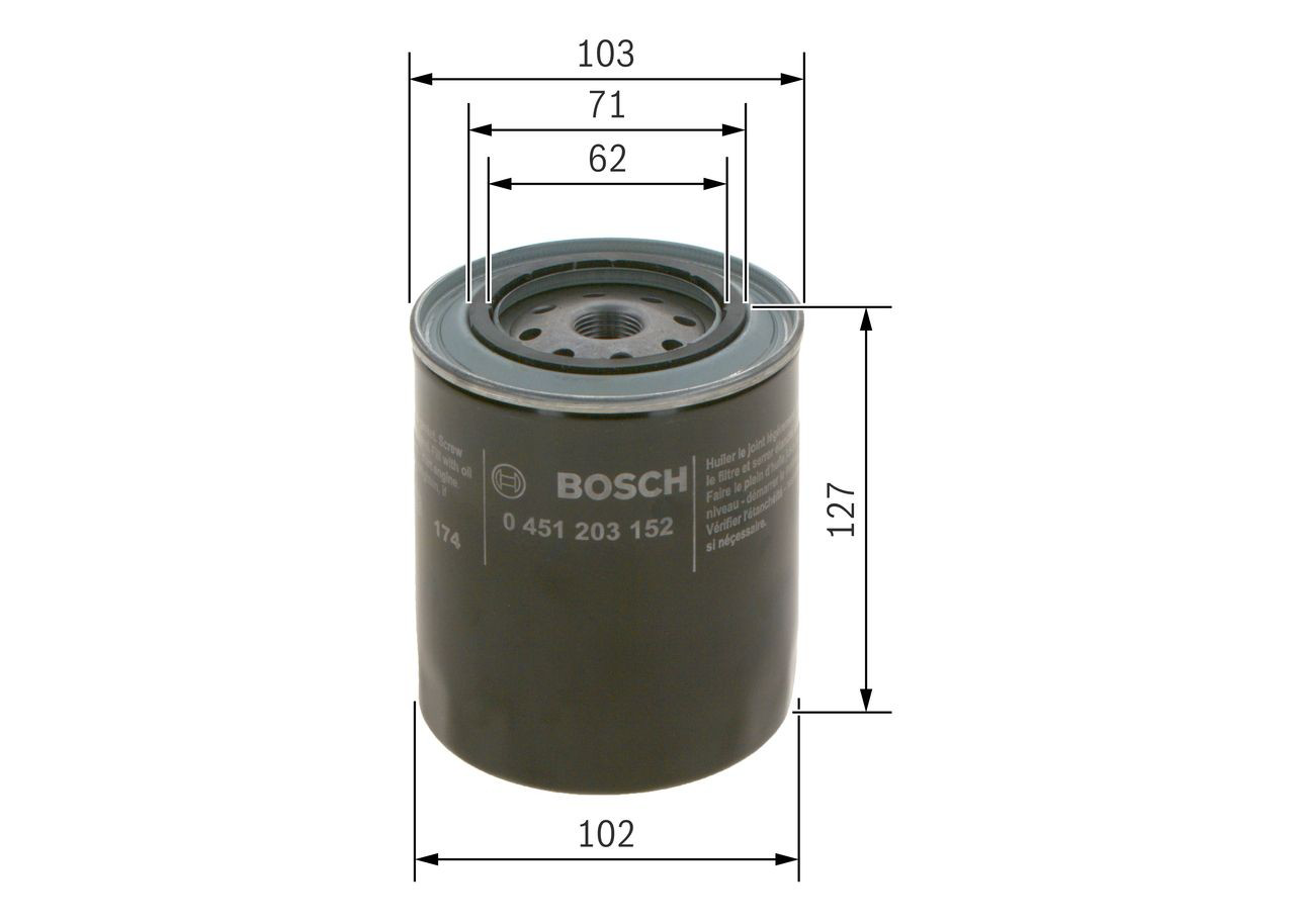 0451203152 Bosch Масляный фильтр двигателя