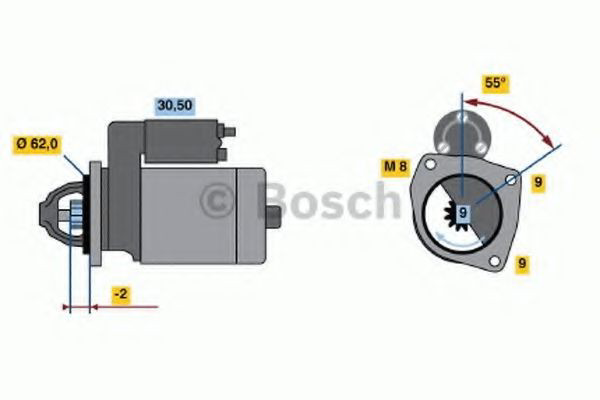 Стартер Bosch 0986013850 цена, от 60.86 USD