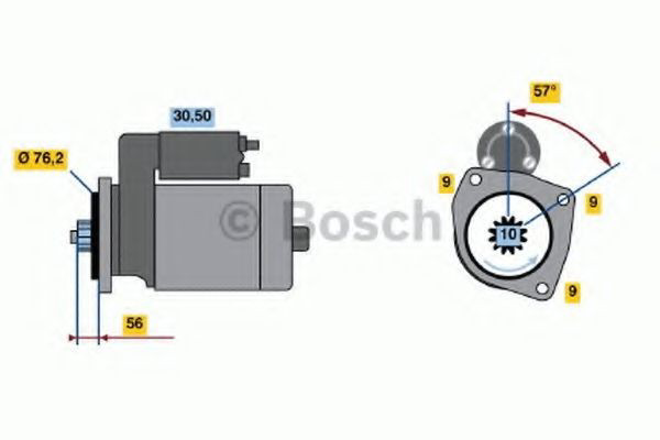 0986016990 Bosch Стартер автомобиля