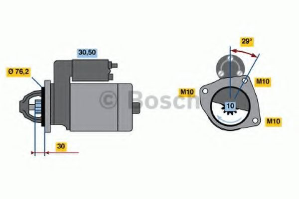 Стартер Bosch 0986017060 цена, от 89.54 USD