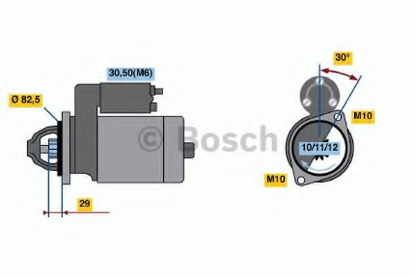 0986017260 Bosch Стартер автомобиля