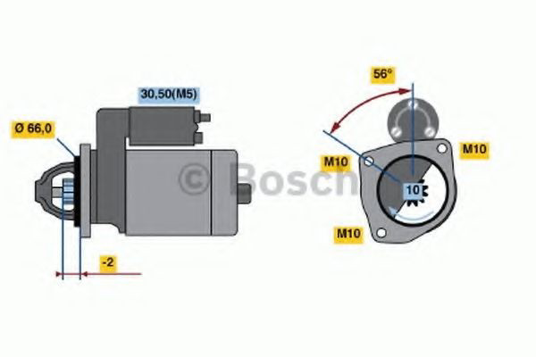 Стартер Bosch 0986018310 цена, от 86.23 USD