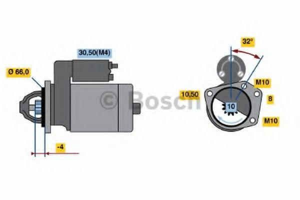 0986020141 Bosch Стартер автомобиля
