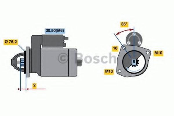 Стартер Bosch 0986021620 цена, от 89.33 USD