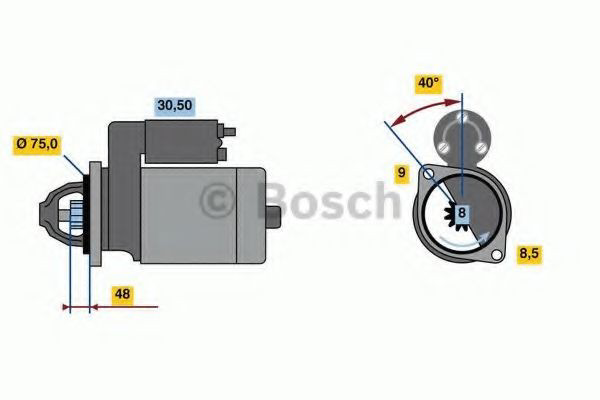 0986023520 Bosch Стартер автомобиля