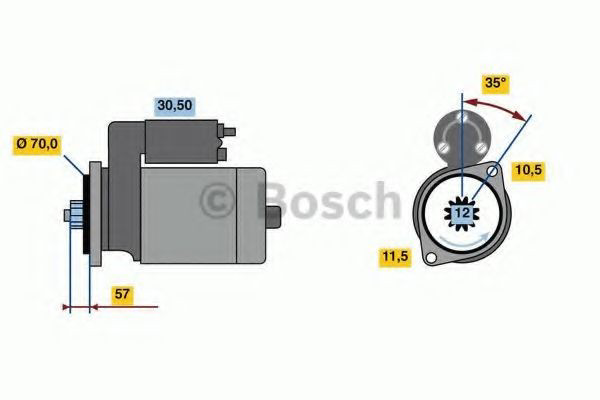 0986023540 Bosch Стартер автомобиля