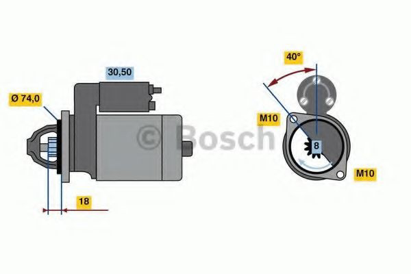 0986023920 Bosch Стартер автомобиля
