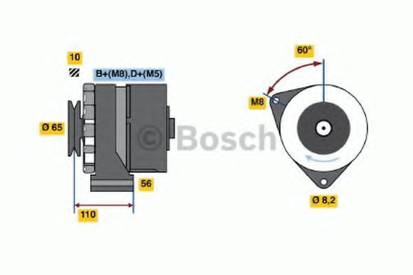 Купить 0986034230 Bosch Генератор