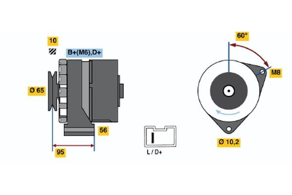 0986034830 Bosch Генератор автомобильный