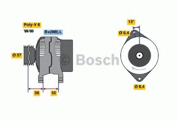 0986040370 Bosch Генератор автомобильный