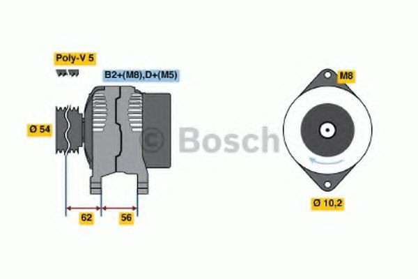 Автомобильный генератор Bosch 0986042740 цена, от 111.99 USD
