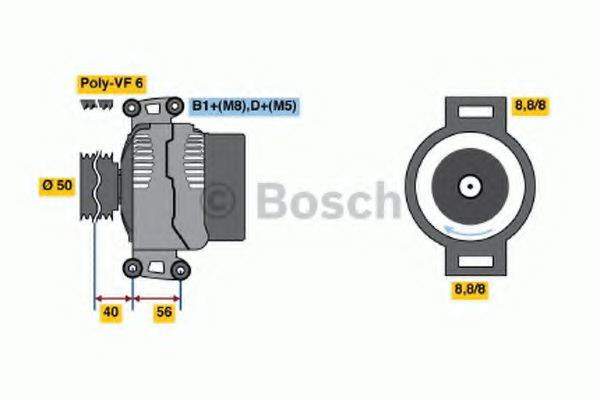 Автомобильный генератор Bosch 0986043910 цена, от 203.94 USD