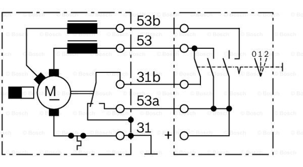 Купить 0986337401 Bosch Мотор стеклоочестителя