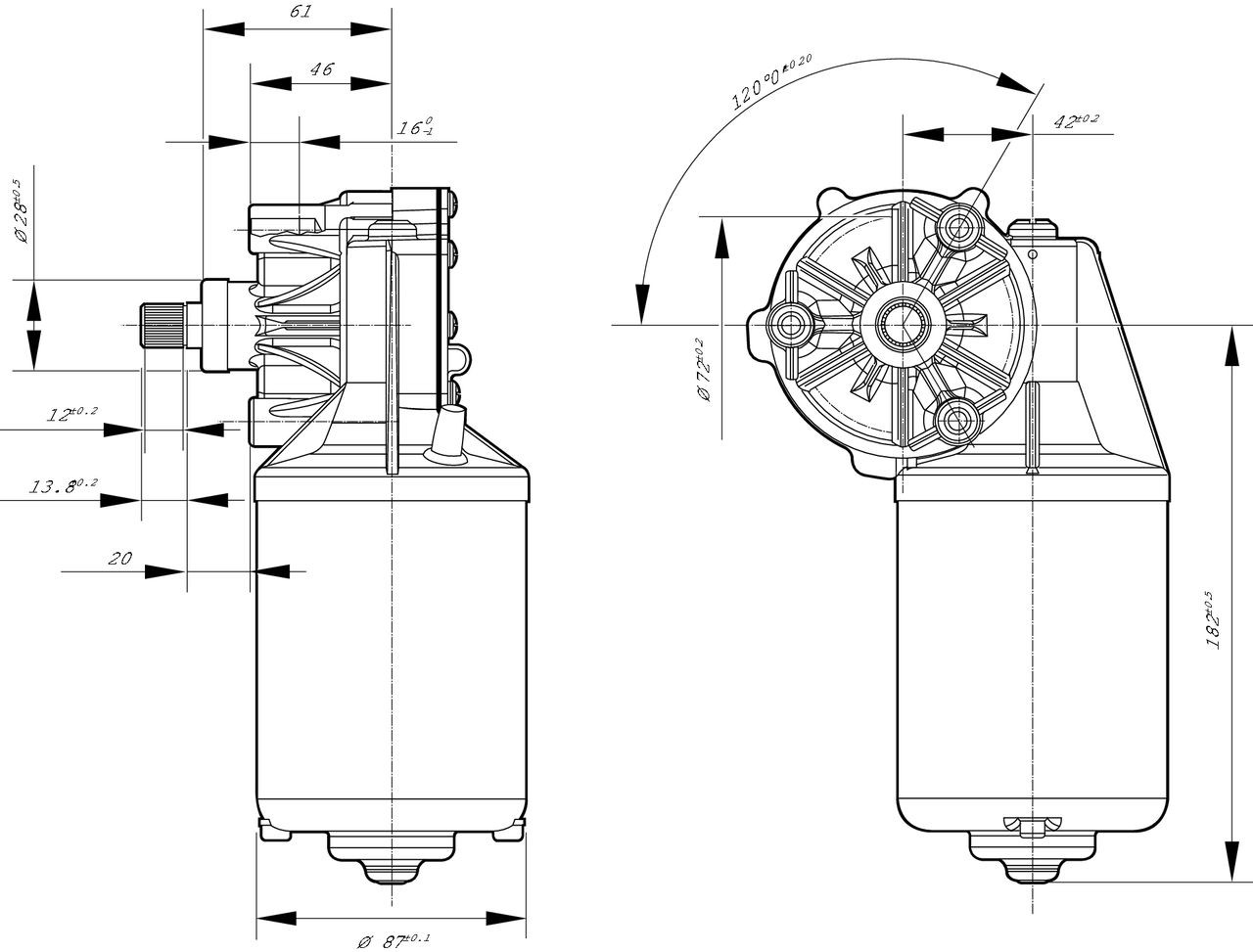 Мотор дворника Bosch 0986337402