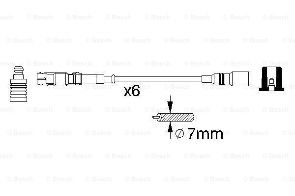 Высоковольтные провода 0986356302 Bosch
