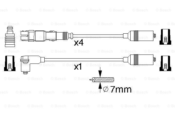Купить 0986356304 Bosch Провода высокого напряжения