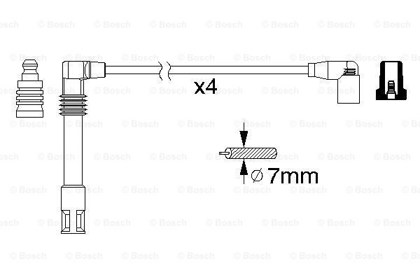 Провода зажигания Bosch 0986356305 цена, от 40.47 USD