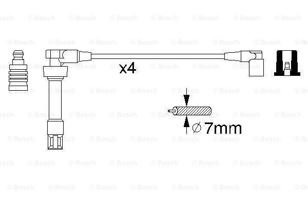 0986356307 Bosch Провода высоковольтные
