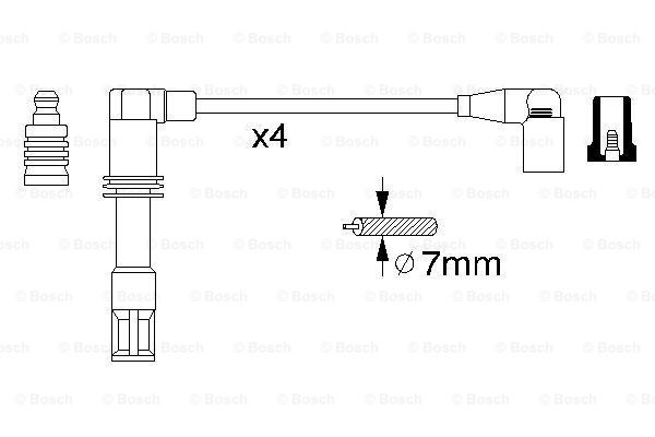 Высоковольтные провода 0986356308 Bosch