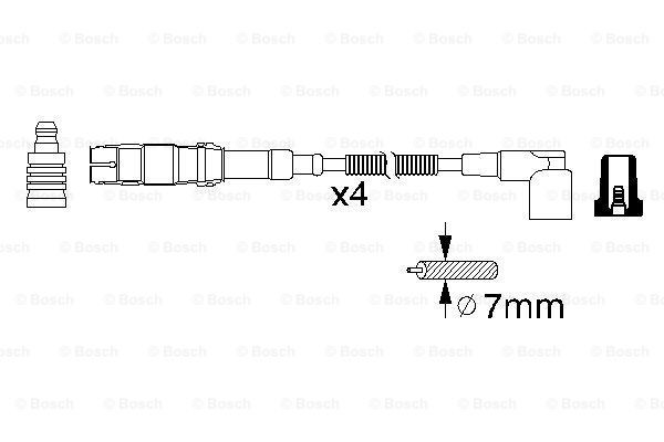 Высоковольтные провода 0986356310 Bosch