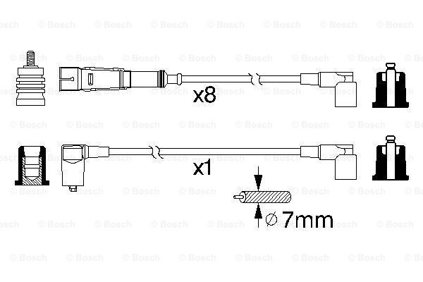 Высоковольтные провода 0986356330 Bosch